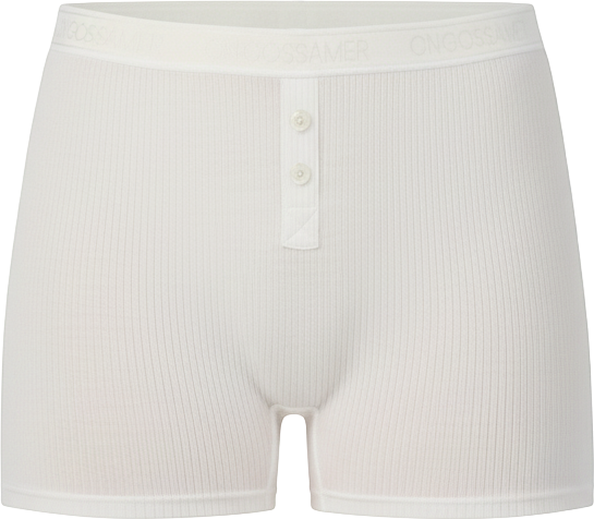 Women's Cabana Cotton Rib Solid Boxer Shorts
