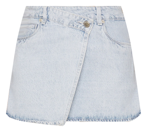 Denim Wrap Skirt