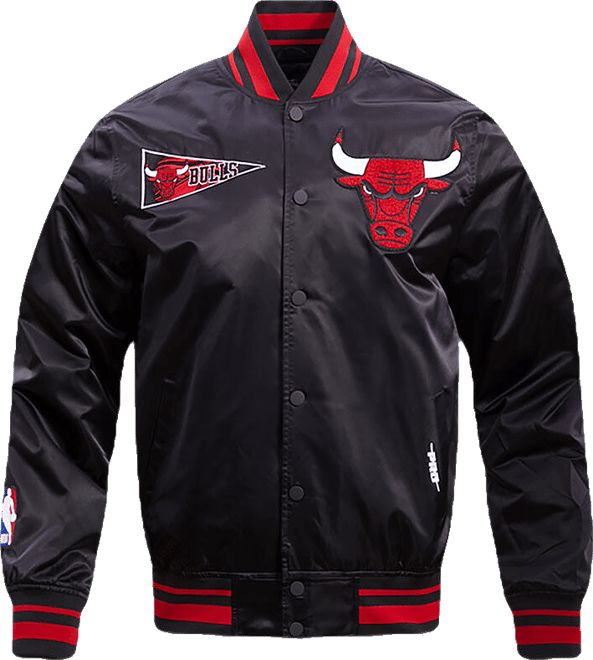 CHICAGO BULLS フード付きスタジャン Pro Standard NBA Chicago Bulls Mashup Rib Satin Jacket – DTLR