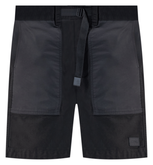 Men's Gabri Relaxed Fit Belted Mixed Media 7" Shorts