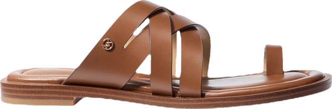 Michael Kors Nora Toe Ring Leather Sandals - Macy's