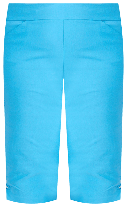 Coral Bay Womens 21 in. Diamond Rivet Solid Capris