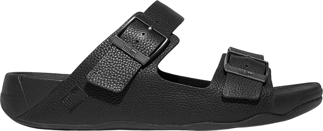 Men's Gogh Moc Buckle Tumbled Leather Slides