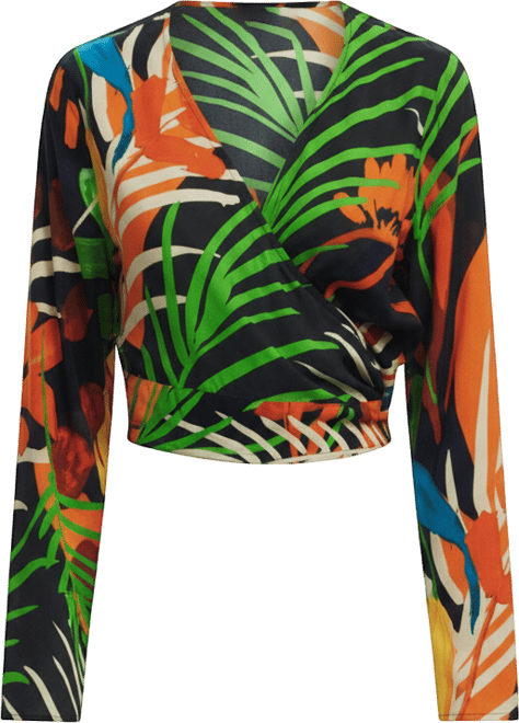 Women's Tropical wrap top