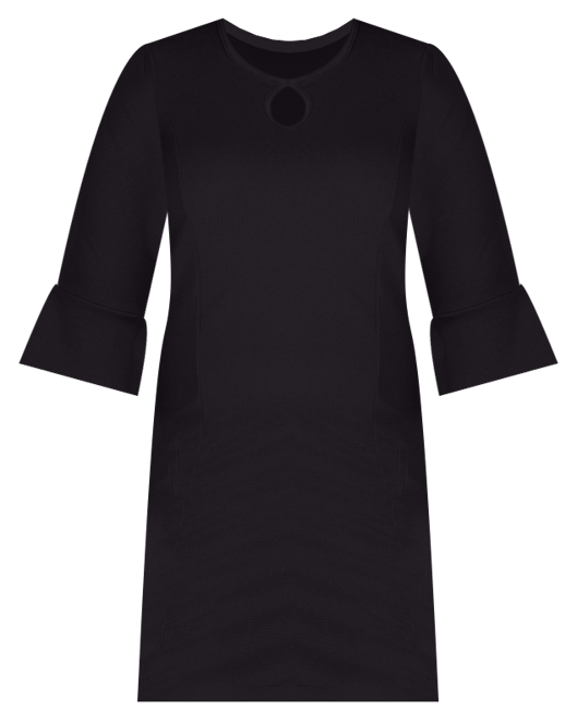 Plus Size Three Quarter Sleeve Mini Dress