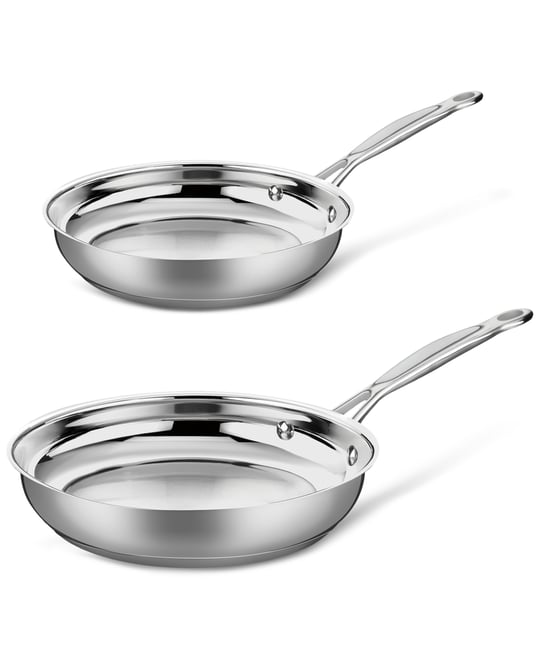 Chef's Classic Stainless 2-Pc. Skillet Set