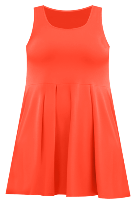 Plus Size Sleeveless Dress with Pockets
