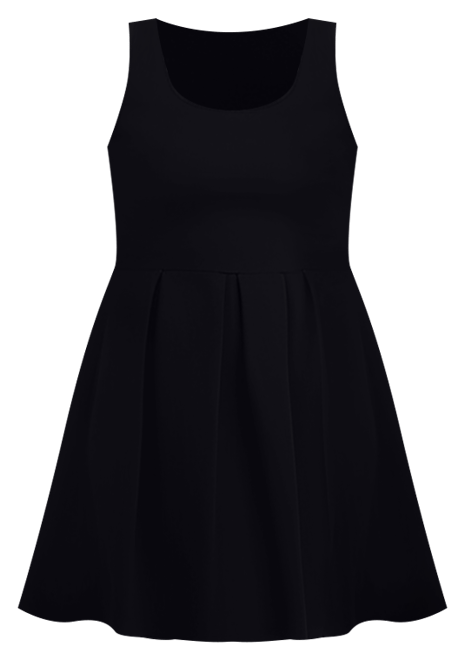 Plus Size Sleeveless Dress with Pockets