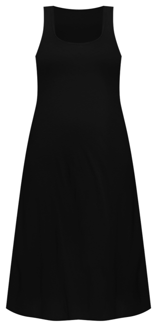 Plus Size Sleeveless Tank Maxi Dress with Pockets