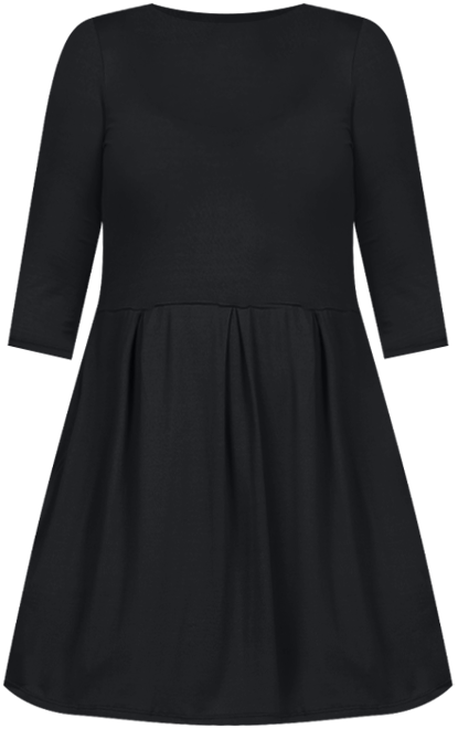 Plus Size Perfect Fit and Flare Pocket Dress