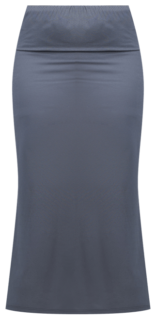Plus Size Comfortable Fold Over Maxi Skirt