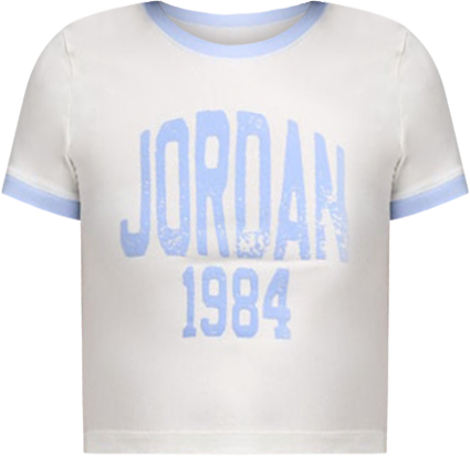 Shop Jordan Cropped Graphic T-Shirt HJ0196-133 white