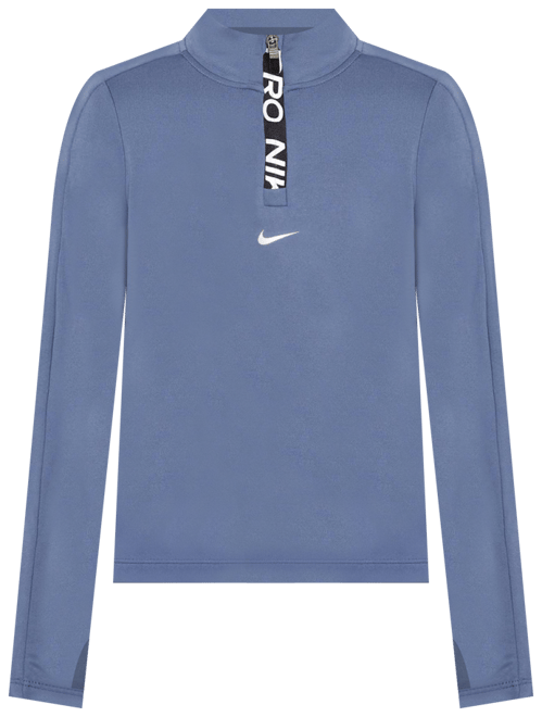 Nike Pro Dri-FIT Uzun Kollu Yarım Fermuarlı Kız Çocuk Üstü