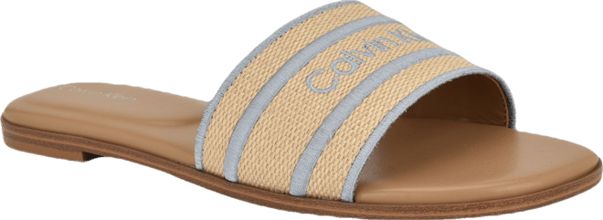 【 】★サンダル★ Women's Kendell Flat Sandals Calvin Klein Kendell Flat Slip-On Casual Sandals - Macy's