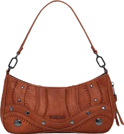 Women's Small embroidered faux leather bag