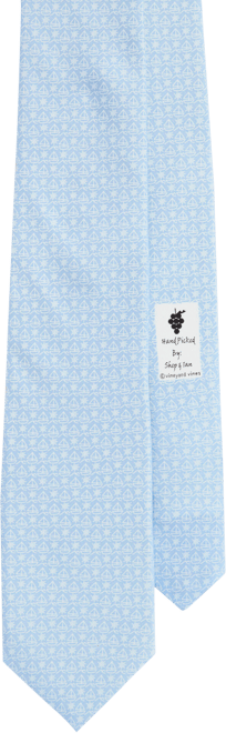 Simple Sailboat Silk Tie