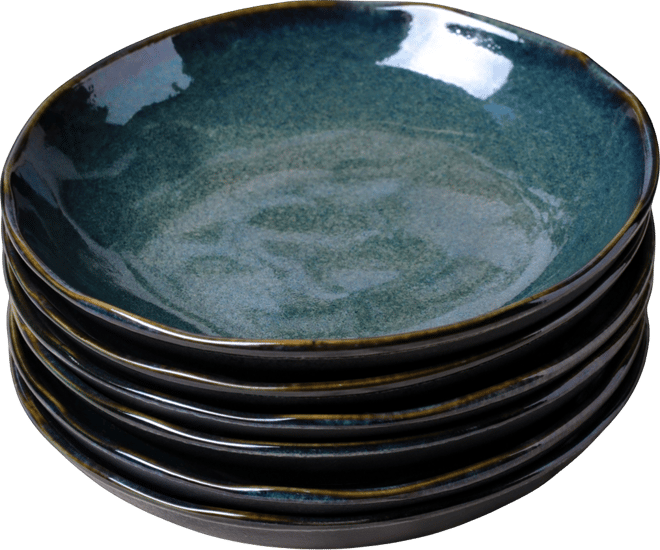 Stoneware Pasta Bowls, Set of 6