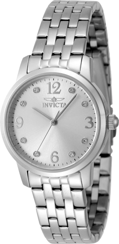 Women's 48255 Angel Quartz 3 Hand Silver Dial Watch