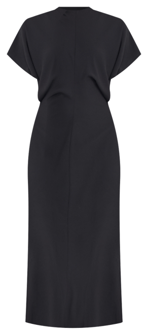 Women's Draped Dolman-Sleeve Midi Dress