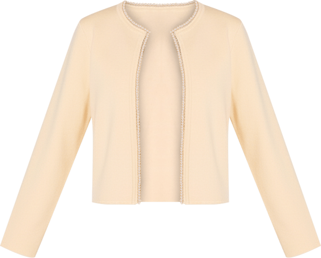 Women's Pearl Trim Knit Cardigan