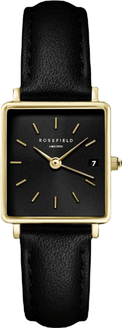 Boxy Xs Women's Black Leather Watch 24mm