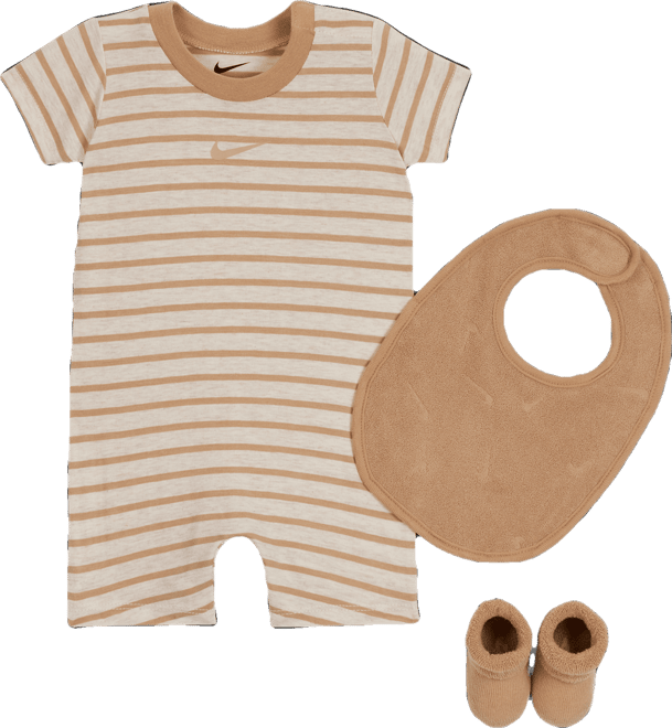 Nike Baby 3-Piece Romper and Terry Set