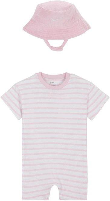 Nike Baby (12-24M) Short Sleeve Romper with Bucket Hat