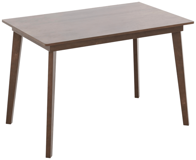 Wooden Dining Table with Rubber Wood Legs for 4 People