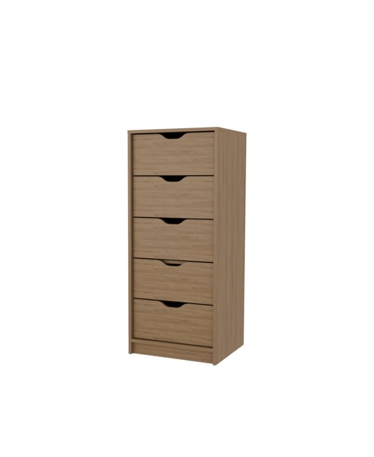 Olijato 5-Drawer Dresser for Nurseries and Bedrooms – Modern Space-Saving Storage, Natural Oak