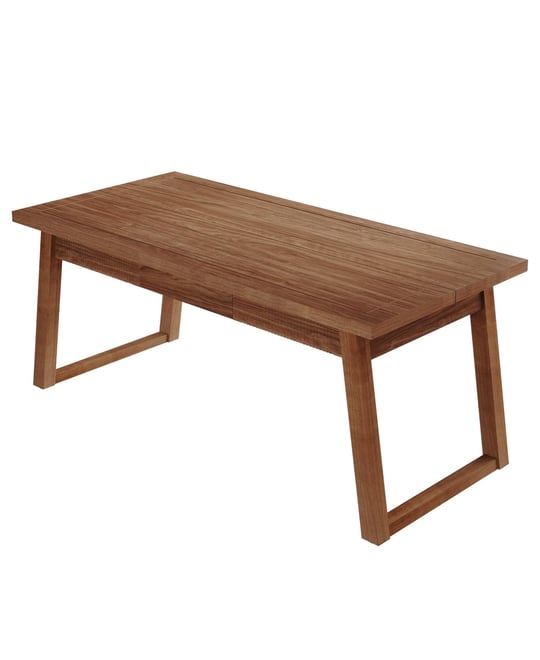 55-Inch Dining Table with Storage Drawer for Dining Room, Rectangular Modern Dinner Kitchen Table with Solid Wood Legs for 4-6 People