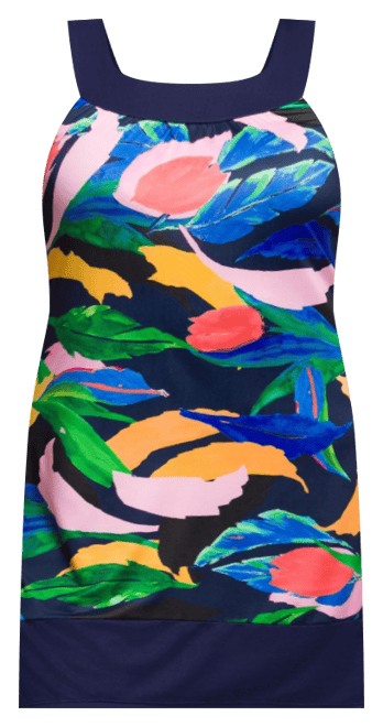 Plus Size Scoop Neck Sleeveless Knee Length Dress