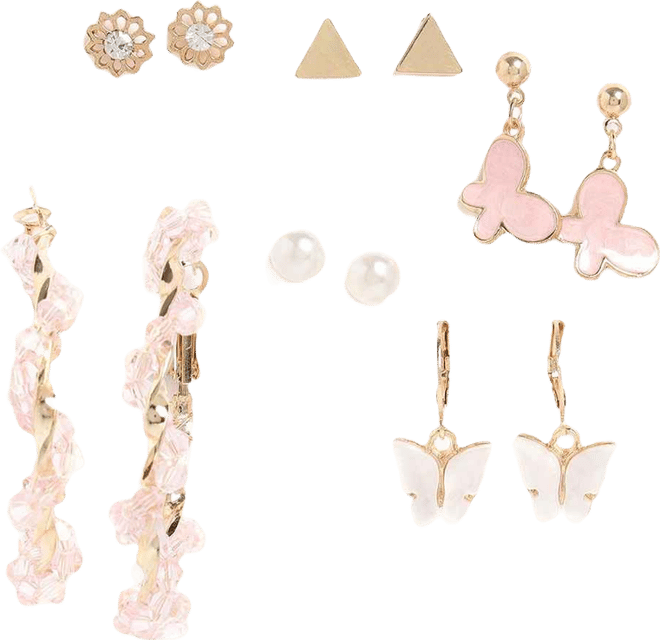 Women's Everyday Hoop Earrings Set