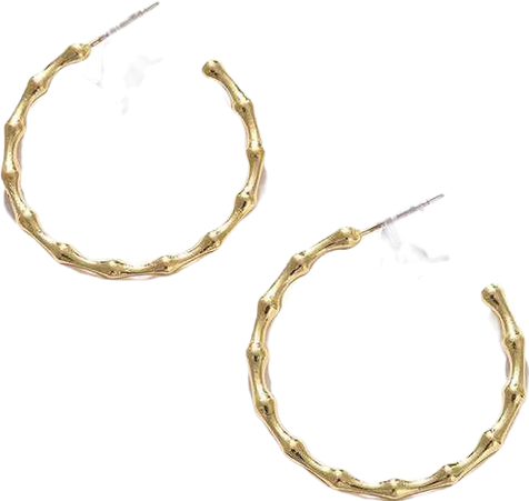Women's Textured Hoop Earrings