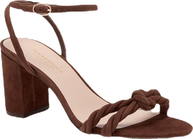 Brown Suede Wren Block Heels