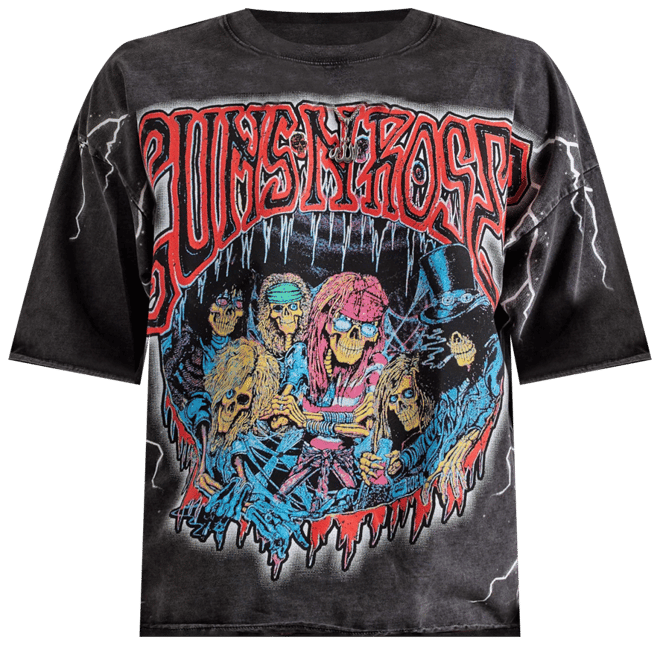 Central Mills Guns N' Roses Cropped Tee