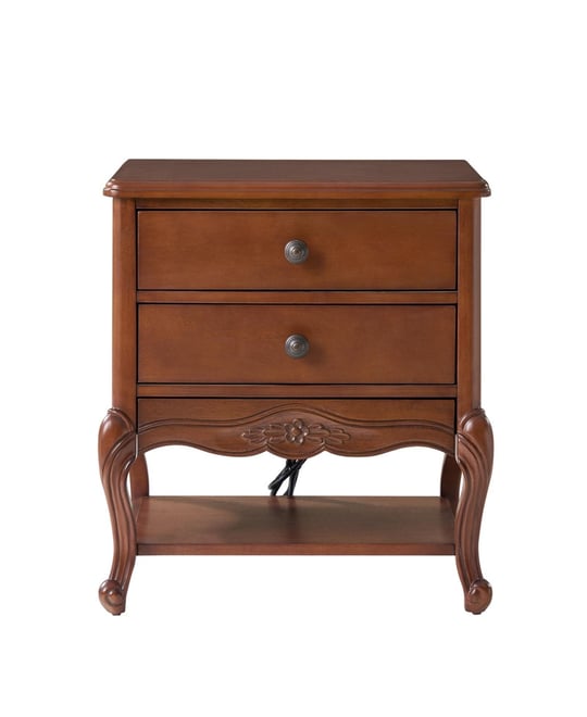 Penny Traditional Nightstand with Solid Wood Legs