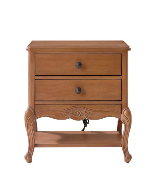 Penny Traditional Nightstand with Solid Wood Legs