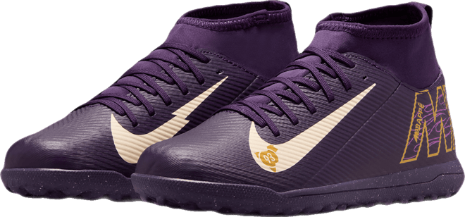 Nike Jr. Mercurial Superfly 10 Academy "Kylian Mbappé" Tacos de fútbol TF high para niños talla grande