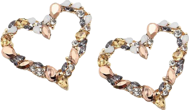 Women's Heart Stud Earrings