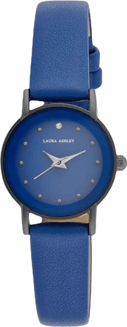 Women's Quartz Blue Leather Watch, 24mm
