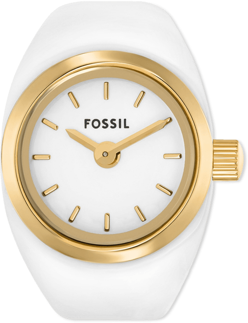 Women's Two-Hand Gold-Tone Stainless Steel Ring Watch, 15mm