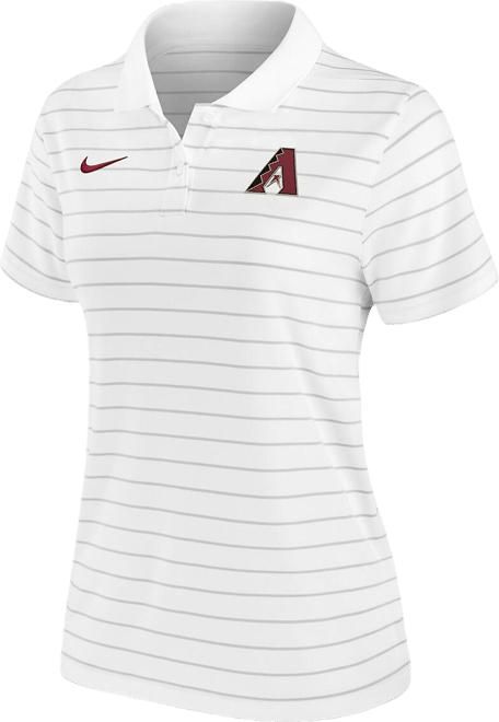 Women's White Arizona Diamondbacks Authentic Collection Victory Performance Polo Shirt