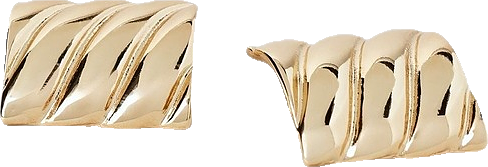 Domed Stud Earring in Gold