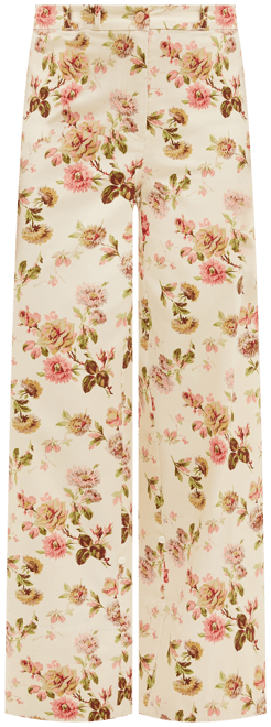 Romantic Floral Twill Convertible Florence Pants