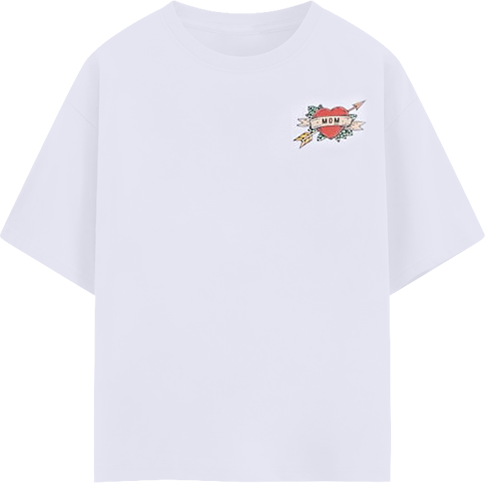YHS♡mam Shop Urban Classics Mom Heart Tee MTUS227-US-00220 white
