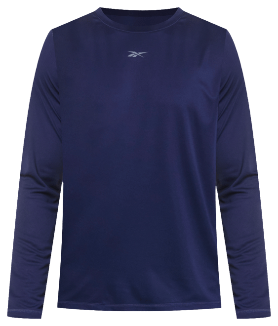 Men's Tech Long Sleeve Crewneck Logo T-Shirt