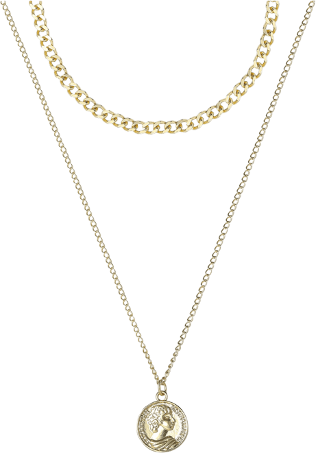 Layered Gold Pendant Necklace – Trendy Fashion Jewelry