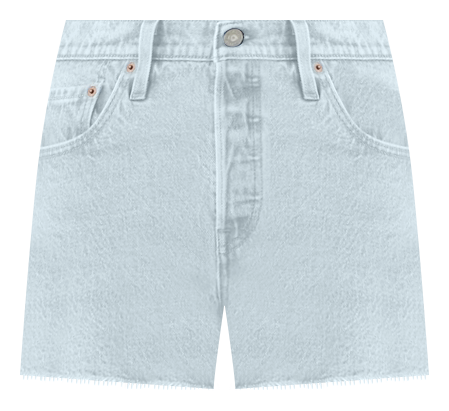 Women's 501 Button Fly Cotton High-Rise Denim Shorts