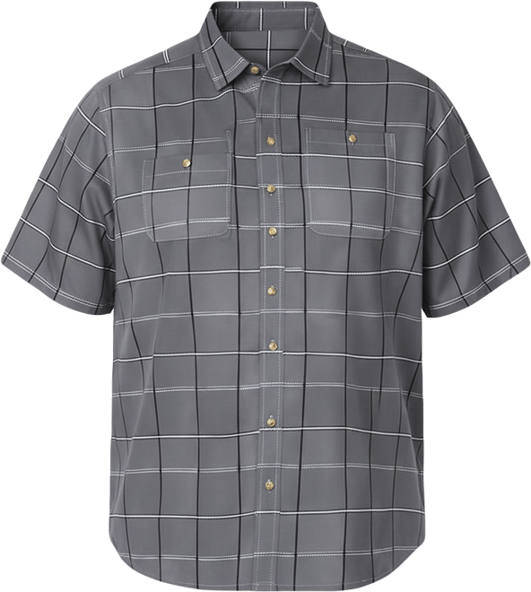 Big & Tall Check Short-Sleeve Sport Shirt