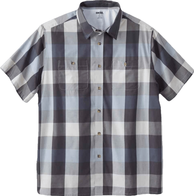 Big & Tall Check Short-Sleeve Sport Shirt